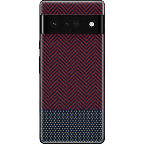 Blocked Polka Dot Chevron Google Pixel 6 Pro Skin